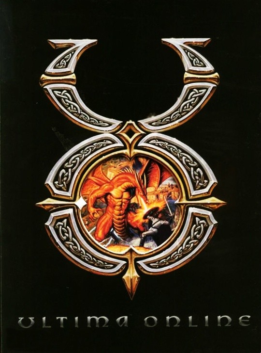 Ultima Online - Erscheinungsjahr: 1997 - Publisher: EA - Erweiterungen: acht Beilagen: Stoffkarte, Anstecknadel 