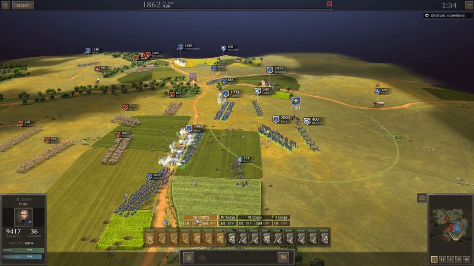 Einheiten in der Nähe eines Generals erhalten Boni und kämpfen besonders effektiv.