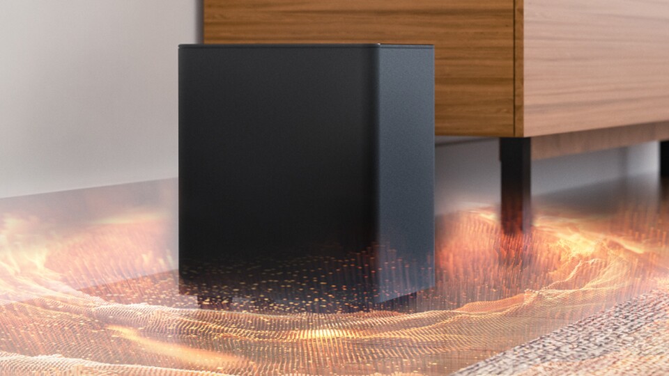 Der Subwoofer ist wichtig, denn kleine Lautsprecher können einfach nicht den nötigen Druck für die tiefen Frequenzen aufbringen - schließlich will man den Bass auch spüren.