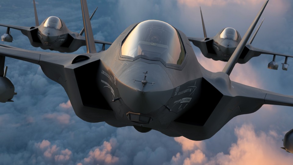 Fast, dangerous and expensive.  When this special repair unit puts its hands on the high-end F-35 fighter plane, mere mortals can only marvel.  (Image source: Mike Mareen via Adobe Stock)