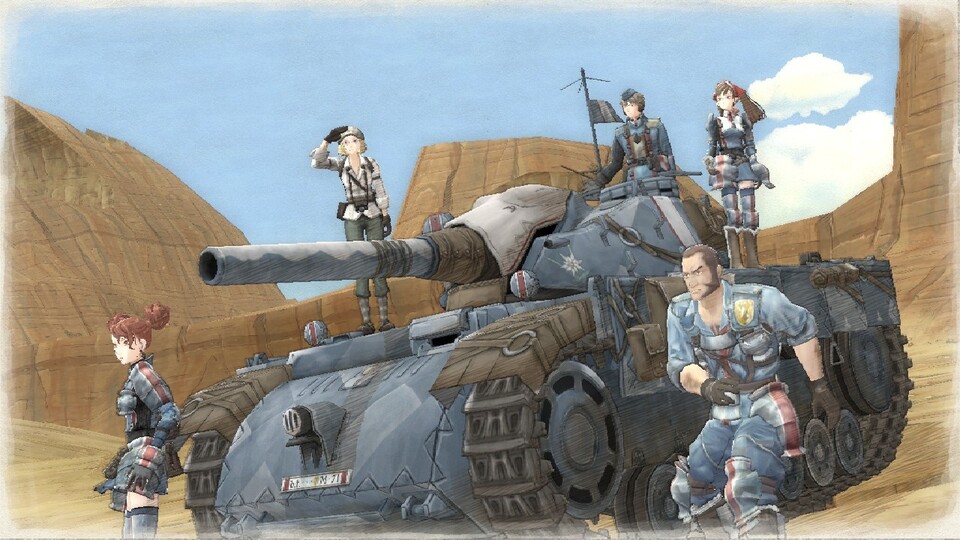 Valkyria Chronicles hat Panzer, die sich an Modellen aus dem Zweiten Weltkrieg orientieren.