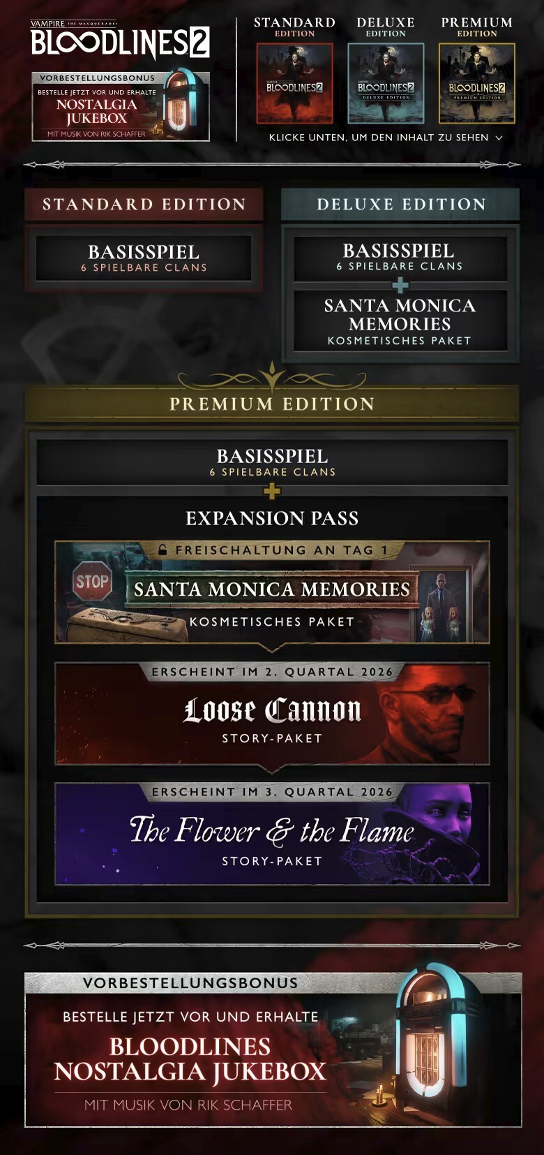 So sieht der komplizierte DLC-Plan für Vampire: Bloodlines 2 aus. Alles klar?