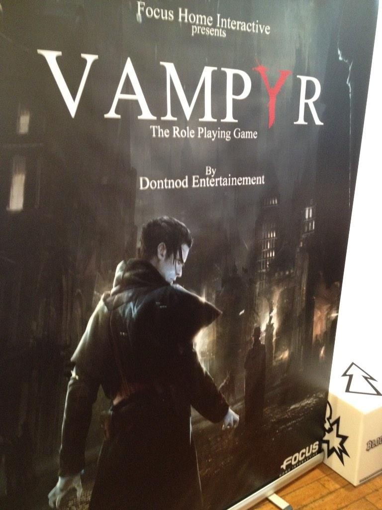 Offizielles Bildmaterial zu Vampyr gibt es bisher noch nicht, Dontnod und Focus zeigten bisher nur diesen Aufsteller.