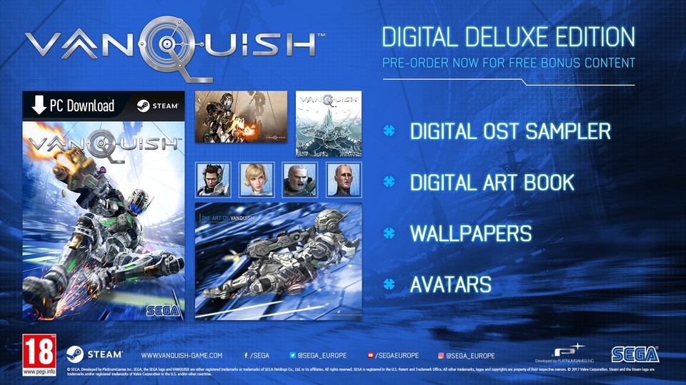 Die Digital Deluxe Version enthält zusätzlich den Soundtrack, ein Artbook, Wallpapers und Avatare.