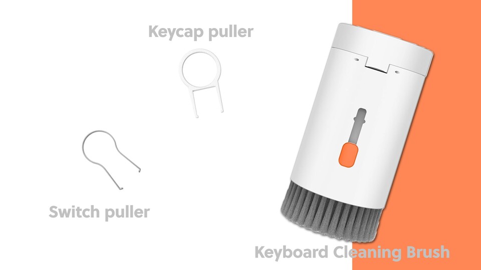 Vichyie hat an alles gedacht und liefert euch zusätzlich zum Keycap-puller auch einen Switch-puller.