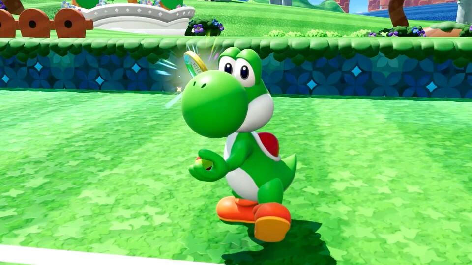 Wer in Mario Tennis Fever nicht aufpasst, erlebt sein blaues Wunder