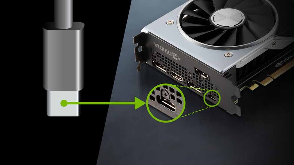 Hinter Virtual Link steckt mehr, als nur ein USB-C mit Grafikausgabe direkt an der GPU - nur an diesem Port funktioniert die PSVR2, wenn man sie an einen PC anschließen möchte.