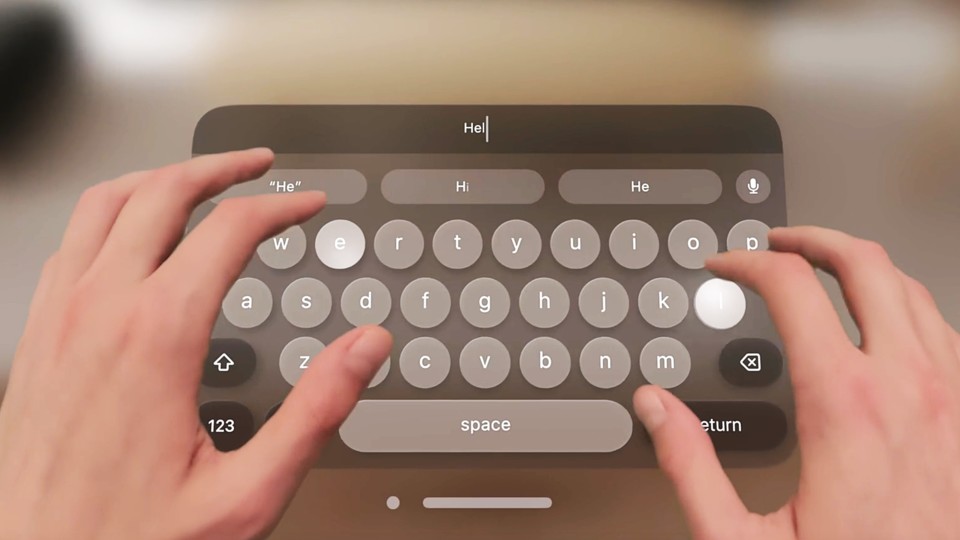 This is what the virtual keyboard should look like.  (Image: Apple)