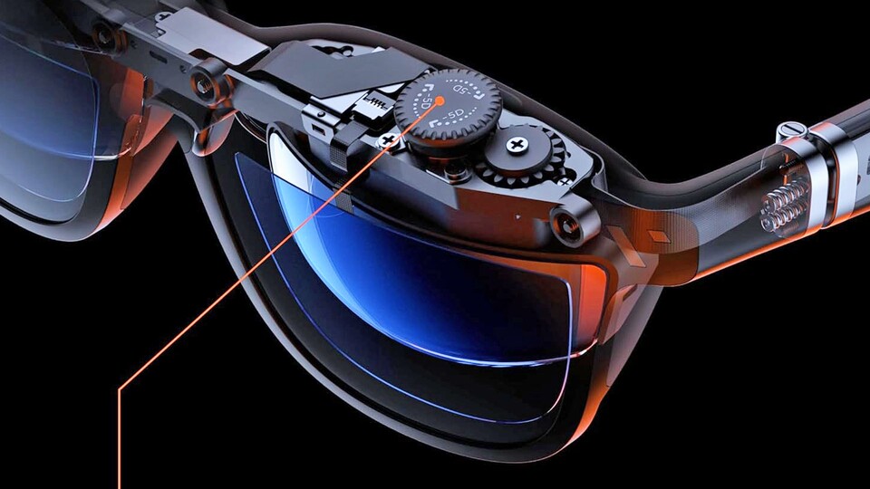 Bei einer Kurzsichtigkeit von bis zu -5.00 Dioptrien pro Auge, könnt ihr die Schärfe direkt an der Brille über das Rad einstellen.