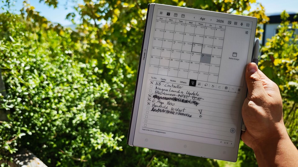 Die Kalender-App nutze ich jeden Tag. Ich weiß, ich hätte hier auch radieren können! (Bildquelle: Duy Linh DinhGameStar Tech)