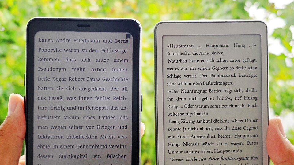 Bei der reinen Darstellung von Textbüchern gefällt mir der rein monochrome Bildschirm besser. (Bildquelle: Duy Linh DinhGameStar Tech)
