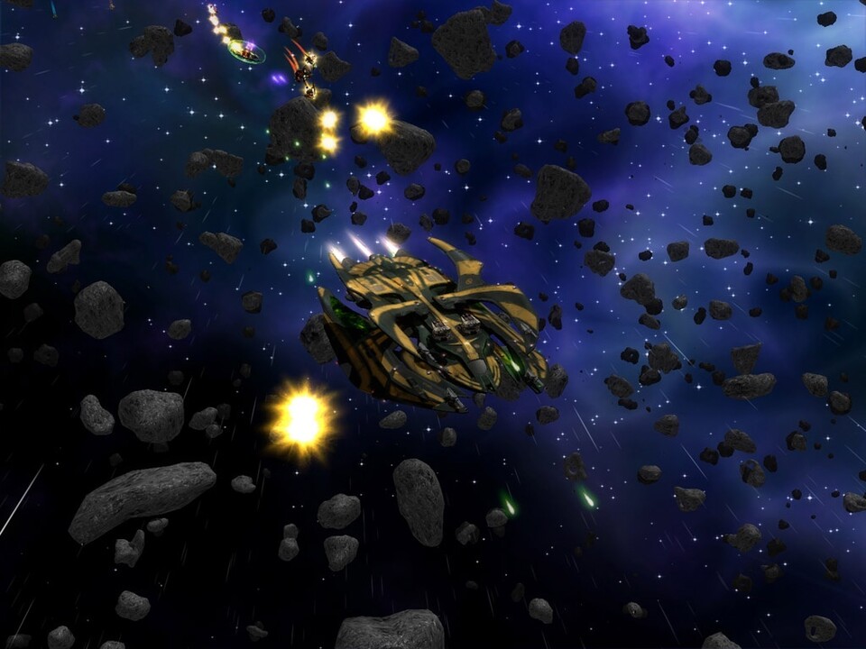 In Darkstar One steigt das Raumschiff wie ein Rollenspielcharakter im Level auf, neue Waffen inklusive.