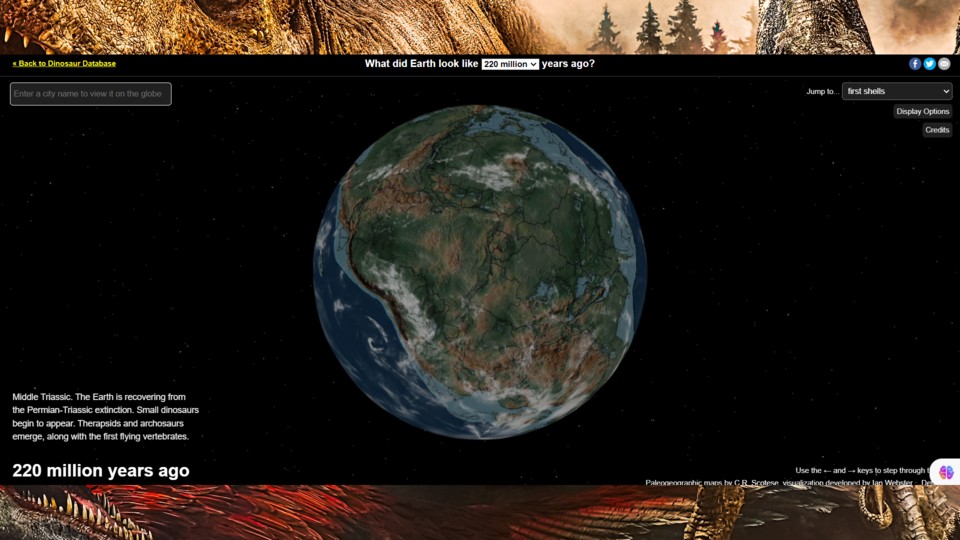 Eine Momentaufnahme der Erde im Trias. (Bild-Quelle: Ancient Earth)