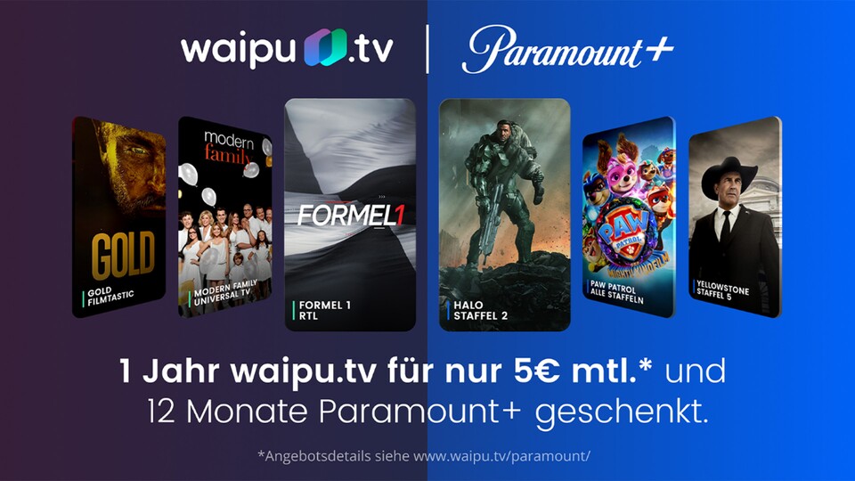 Mit über 250 TV-Sendern in HD-Qualität bietet das Perfect Plus-Paket von Waipu.tv ein erstklassiges Live-TV-Erlebnis. Mit dem neusten Angebot bekommt ihr auch noch Paramount+ gratis dazu.