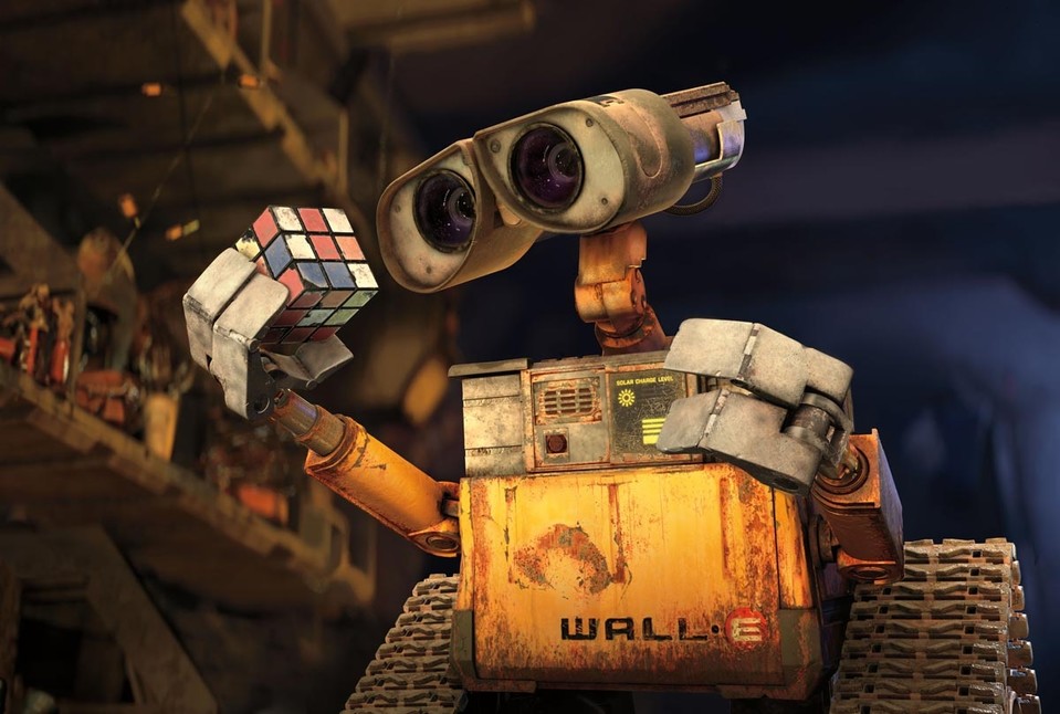 Räumt alleine die Erde auf: Wall-E.