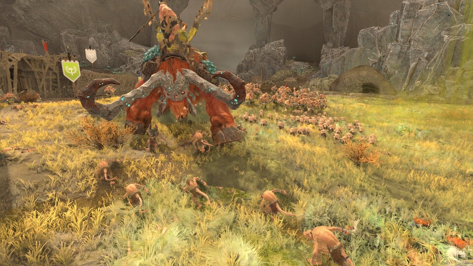 Es gibt kaum etwas schöneres, als einen marodierenden Steinyak inmitten von wuselnden Skavenmassen.