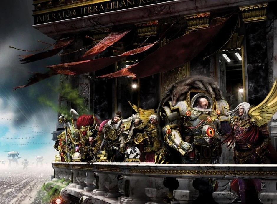 Der berühmte Siegeszug von Ullanor war die letzte große Zusammenkunft der Primarchen vor der Horus-Häresie. Die zwei verlorenen Brüder waren hier schon nicht mehr da. (Bild: Games Workshop)