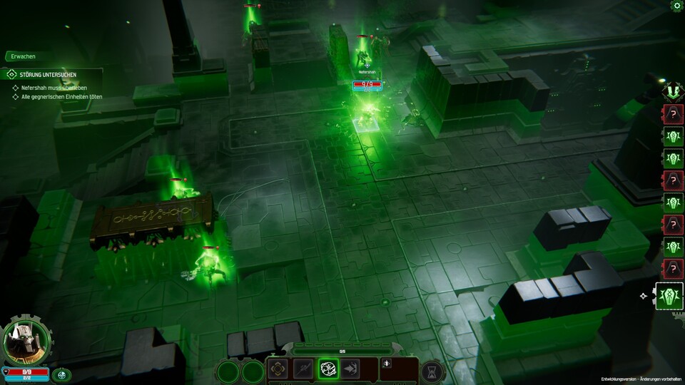 Hier beleben wir auf einen Schlag gleich vier Einheiten wieder. Die Fähigkeit ist sehr nützlich, hat aber auch eine Abklingzeit von drei Runden.