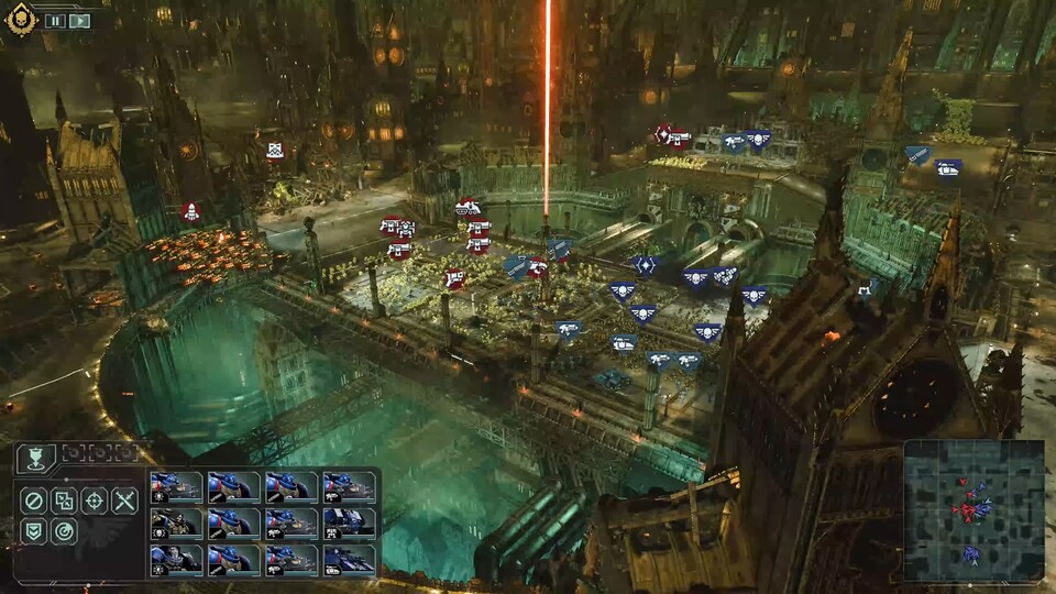 Insgesamt vier Fraktionen kämpfen in Total War: Warhammer 40K um die Vorherrschaft.