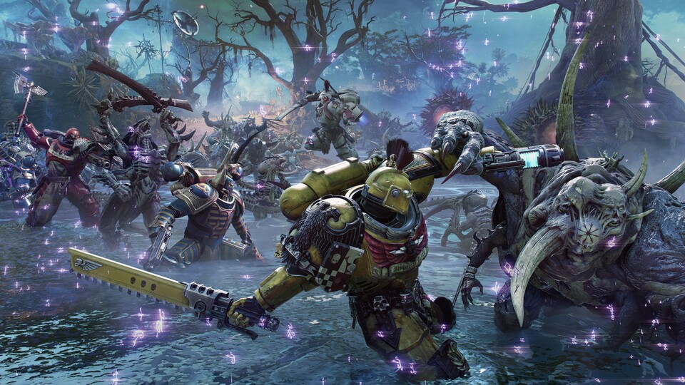 Ein Screenshot aus der neuen Mission Purgation für Space Marine 2.
