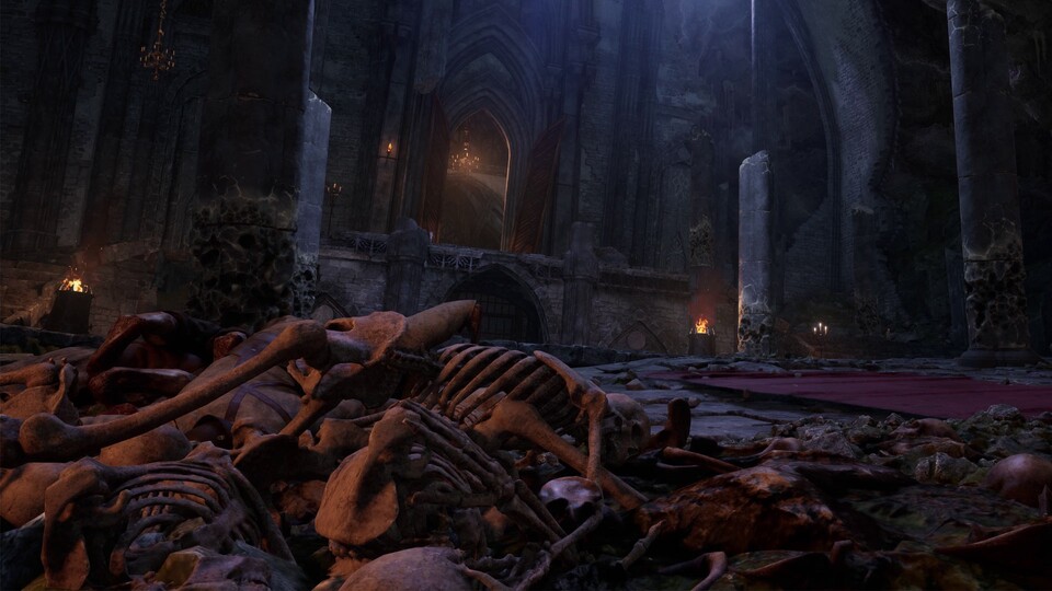 Das düstere Setting unterstreicht hervorragend die Thematik des Warlocks.