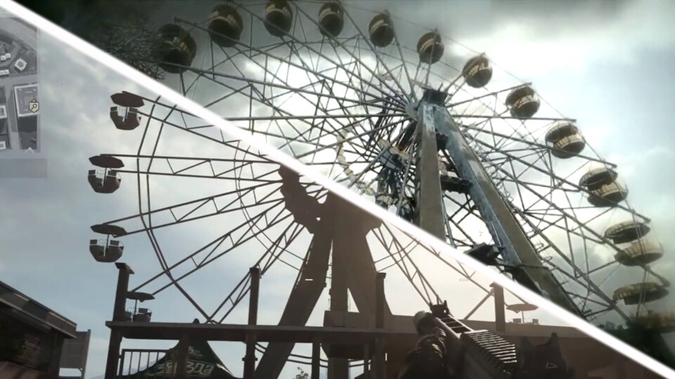 Das ikonische Riesenrad aus Call of Duty 4: Modern Warfare taucht auch in CoD: Warzone auf.