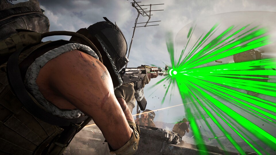 Macht man sich selbst zur Zielscheibe, wenn man den grün leuchtenden Laser in Warzone nutzt?