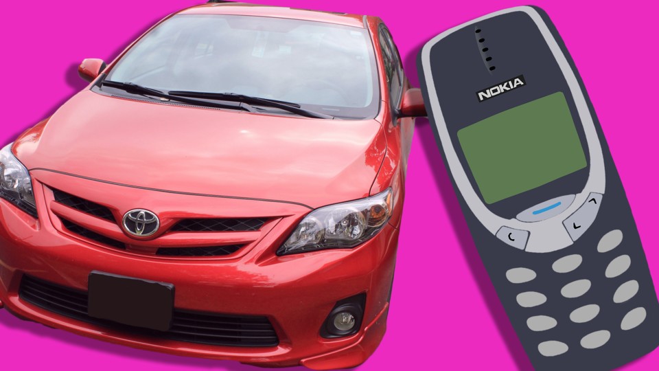 The Nokia button cell phone used to be there to gamble on Snake.  Today, cars are cracked using the classic handset.
