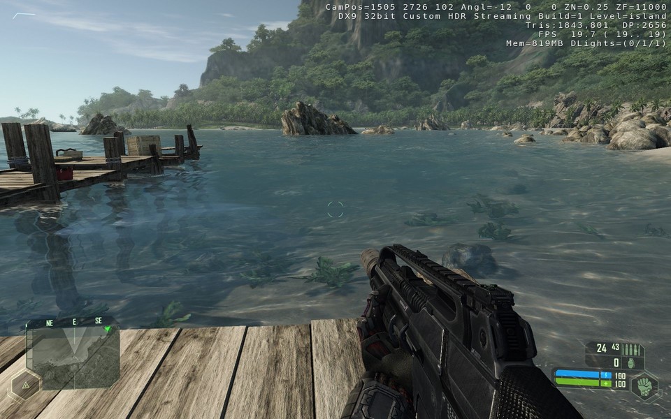 Wasser in Crysis von Crytek.
