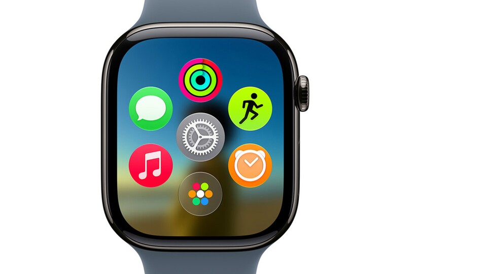 Mit watchOS 27 kommt das dynamische App-Raster. (Bild: Apple)