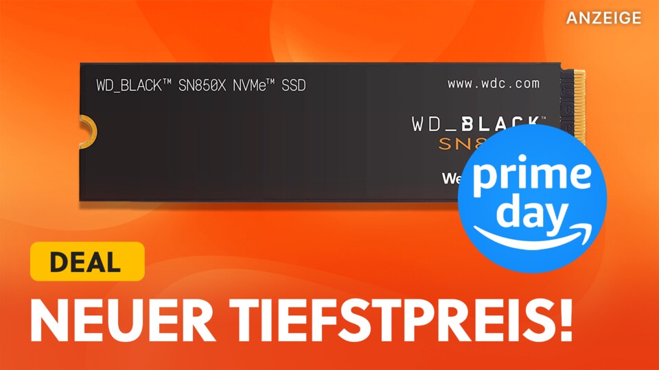 PS5-SSD zum Bestpreis: WD Black SN850 mit 1 TB im Prime Day Angebot
