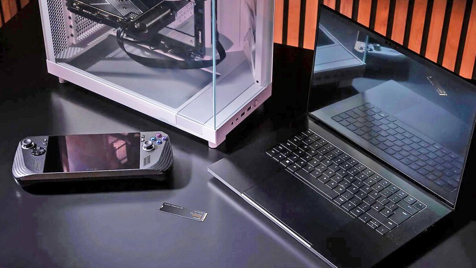 PCs, Laptops und Gaming-Handhelds: Jedes dieser Geräte kann von der WD_Black SSD profitieren.