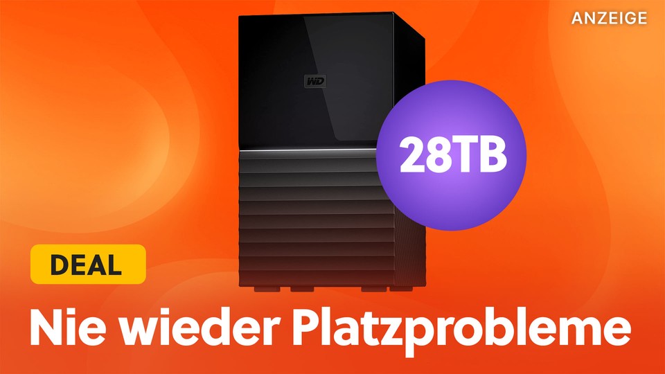 The WD My Book Duo has an incredible 28 terabytes of storage and is currently heavily discounted on Amazon.