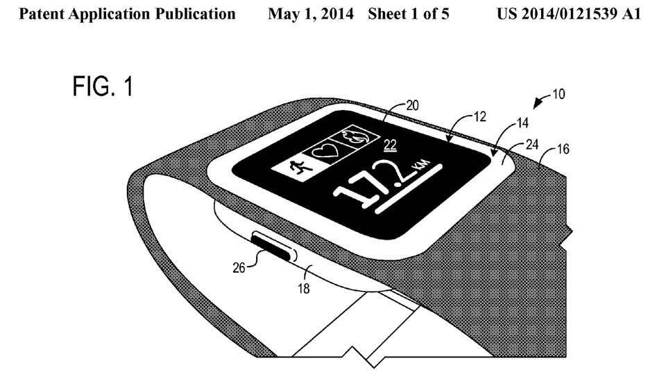 Das Wearable Personal Information System von Microsoft erinnert doch sehr an eine Smartwatch.
