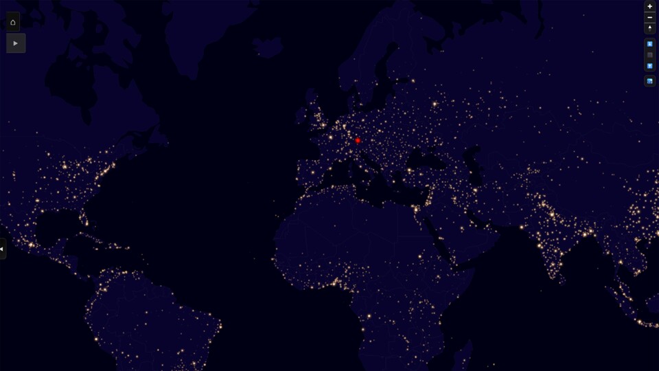 Jeder dieser Punkte zeigt eine Stadt mit mindestens einem Eintrag an. (Bildquelle: StoryTerra, Maxe S., GameStar)