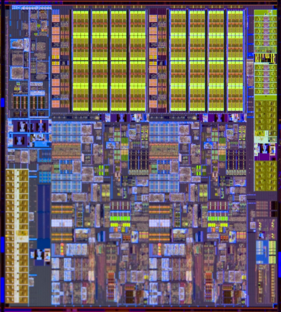 32-Nanometer-CPU : Der 32-Nanometer-CPU-Kern im Detail.