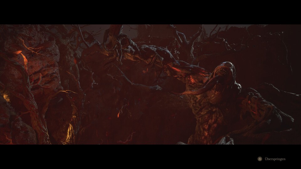 Wieder ein feueranfälliger Boss. Man merkt, dass die Fromsoftware-Spiele das Vorbild waren.