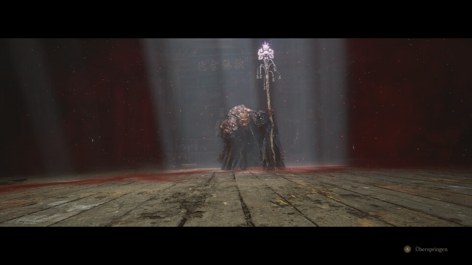 Der Priester testet, ob ihr das Spielprinzip verstanden habt. Er wird eine der größten Hürden im Spiel für euch sein.