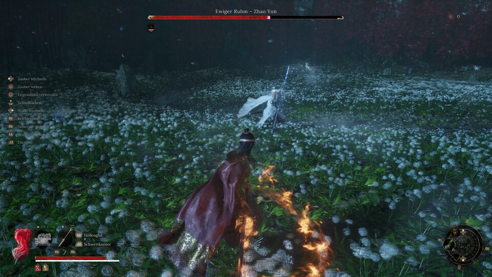 Jeder weiß, wenn es in einem Soulslike auf ein Feld mit Blumen geht, wird es ernst.