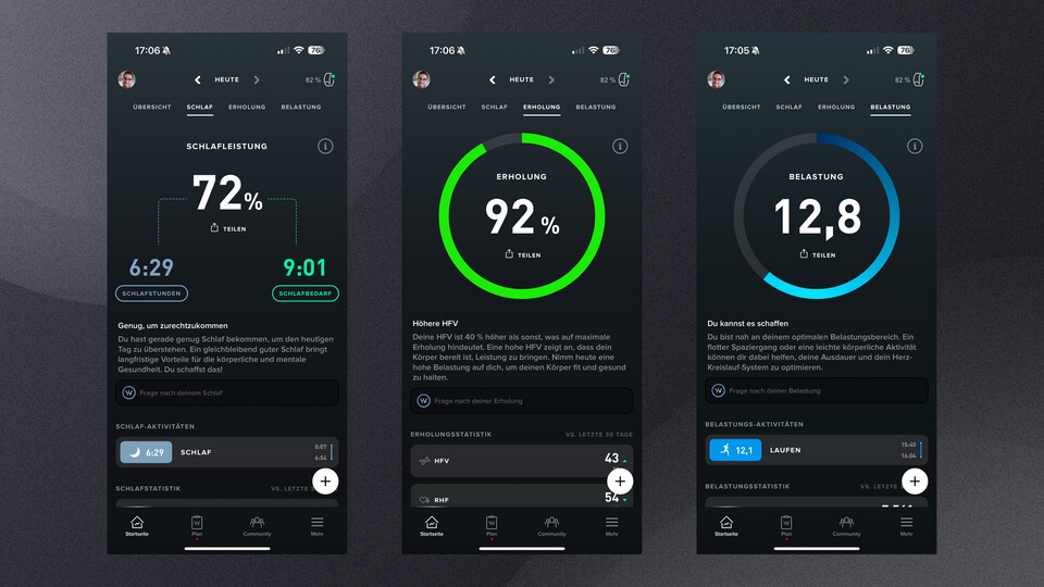 Whoop 4.0: Alle Werte sind miteinander verwoben.
