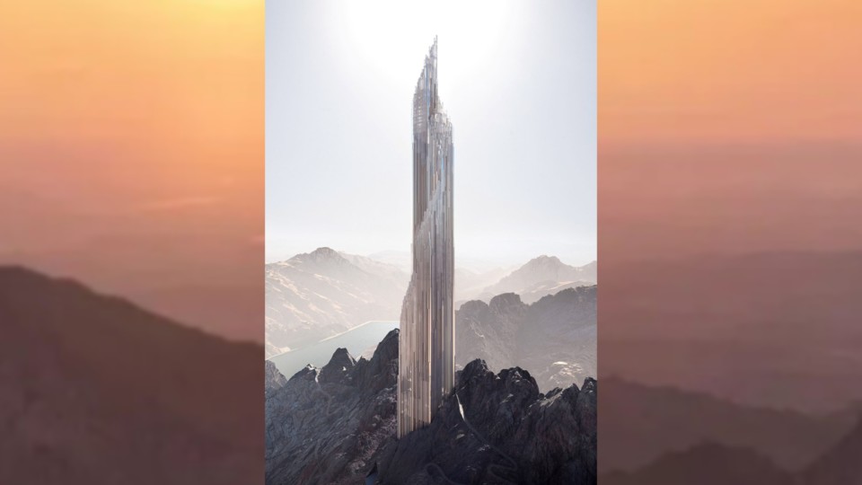 Another concept image of the visioned tower.  (neom.com)