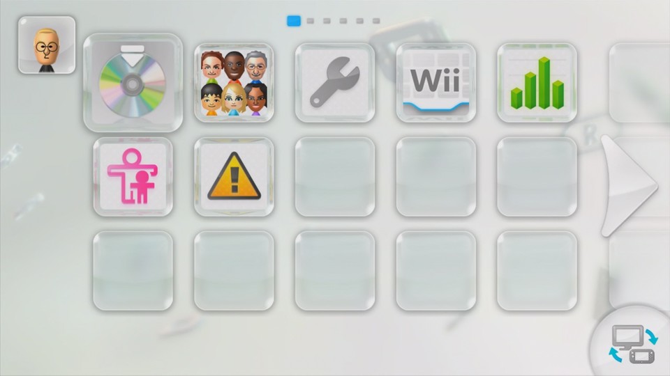 Das Hauptmenü der Wii U erinnert stark an das Kachelmenü auf 3DS und Wii.
