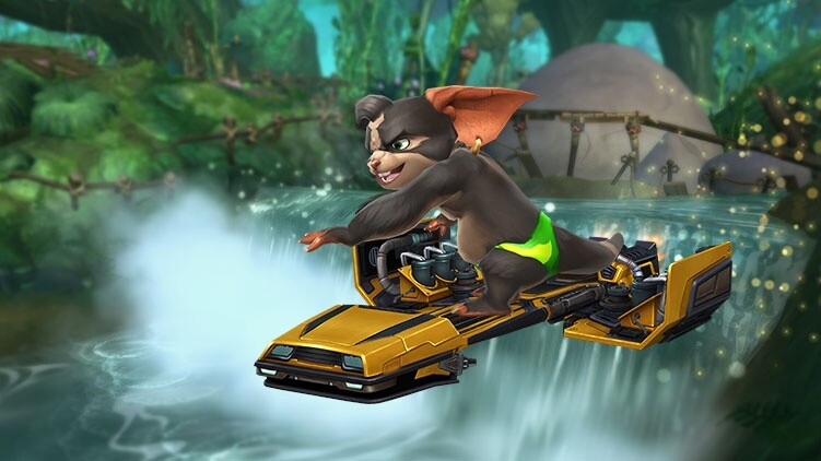 Auch garstige Hamster stehen in Wildstar auf Hoverboards.