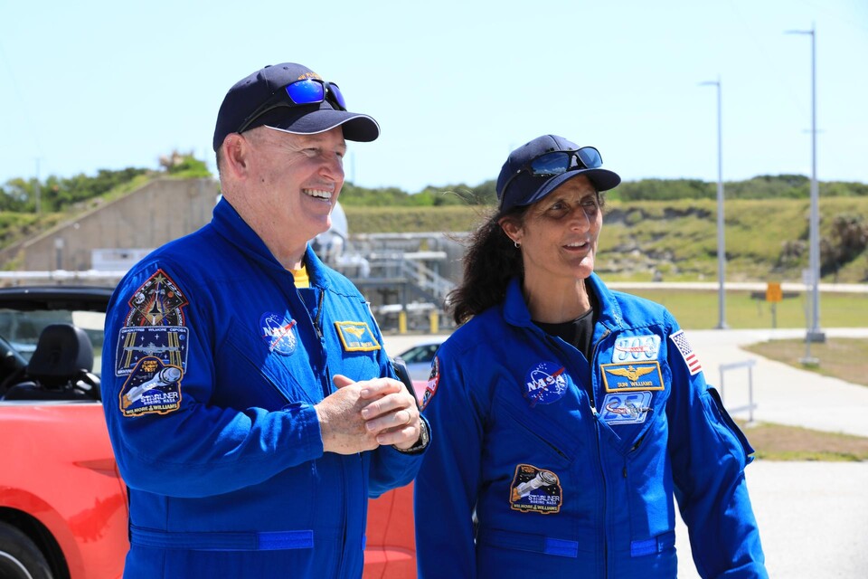 Die Astronauten Butch Wilmore und Suni Williams.
(Bildquelle: NASA)