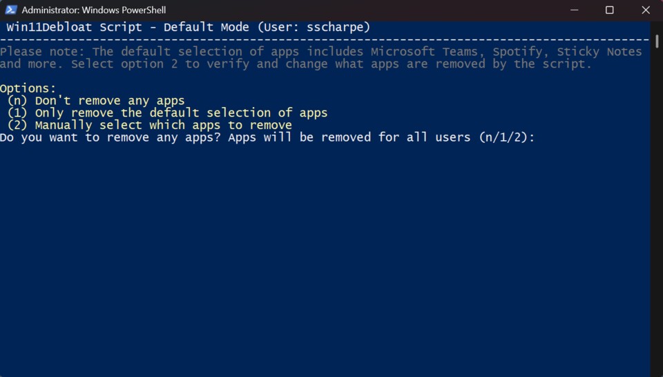 Ich verwende überwiegend den Default Mode.