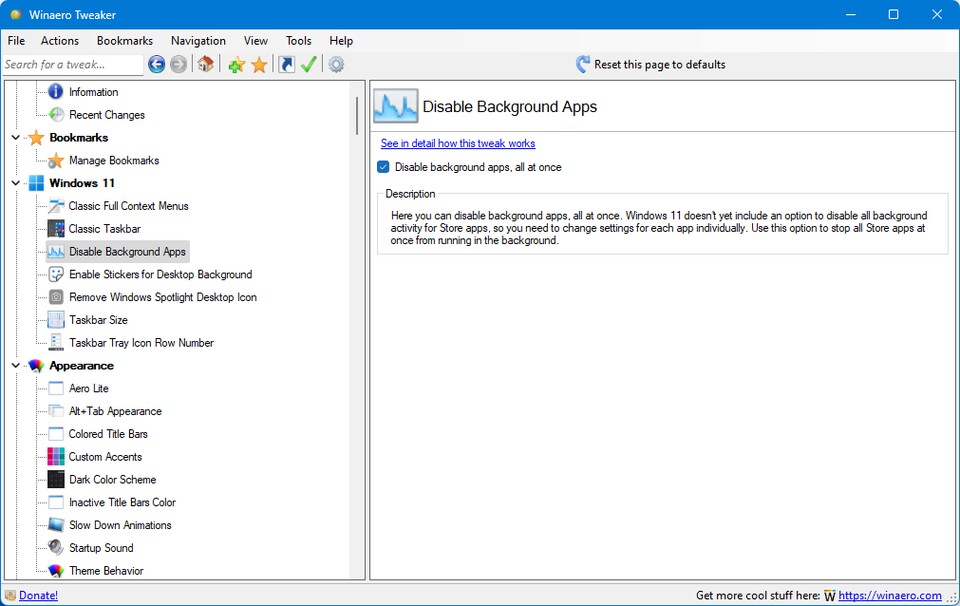 Der WinAero Tweaker ist übersichtlich strukturiert und bietet zahlreiche Erklärungen, was ihn auch für weniger IT-versierte User geeignet macht.