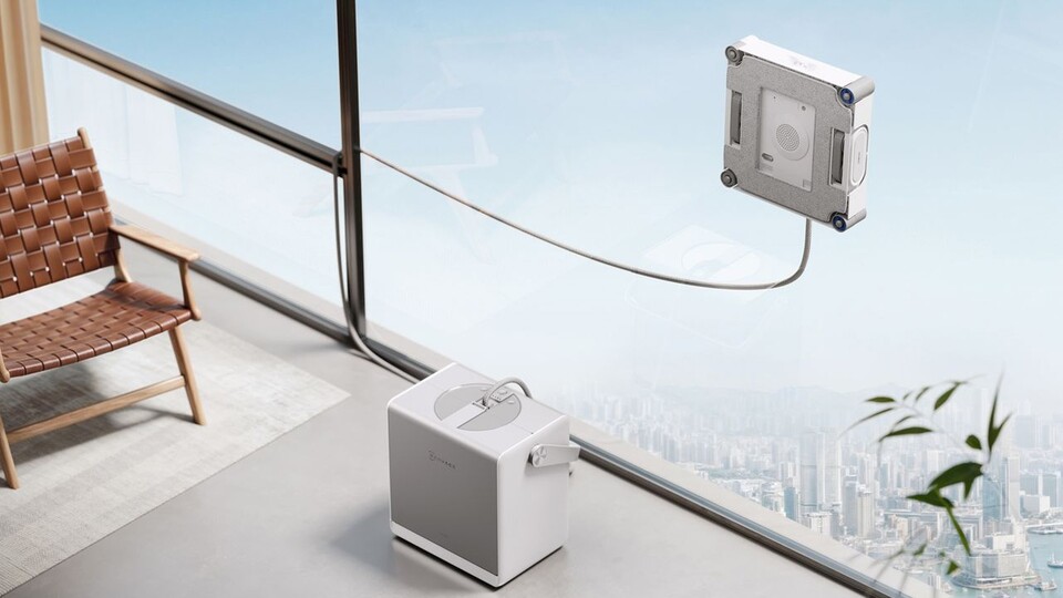 Mit seinen kleinen rotierenden Wischpads kann der WINBOT W2S OMNI noch besser die Ecken eurer Fenster sauberschrubben!