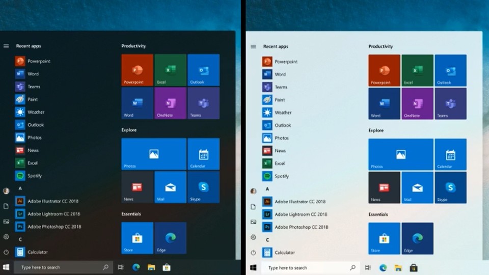 Windows 10 Startmenü - Alt