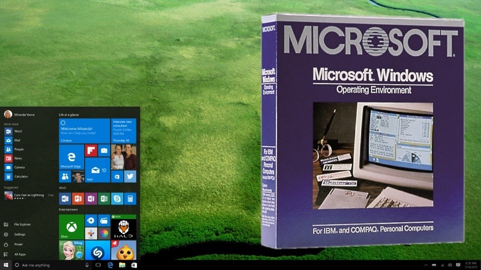 30 Jahre Windows – von Version 1.0 bis Windows 10.