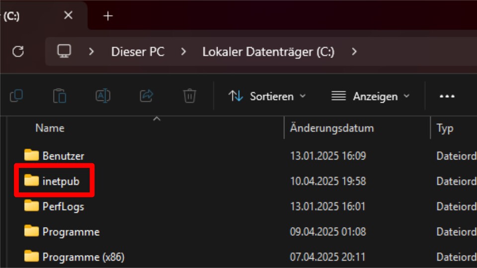 Dieser Ordner taucht nach der KB5055523-Installation auf.